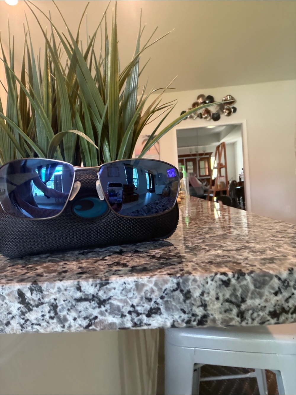 Costa Men's Sunglasses with Blue Mirrored Lenses